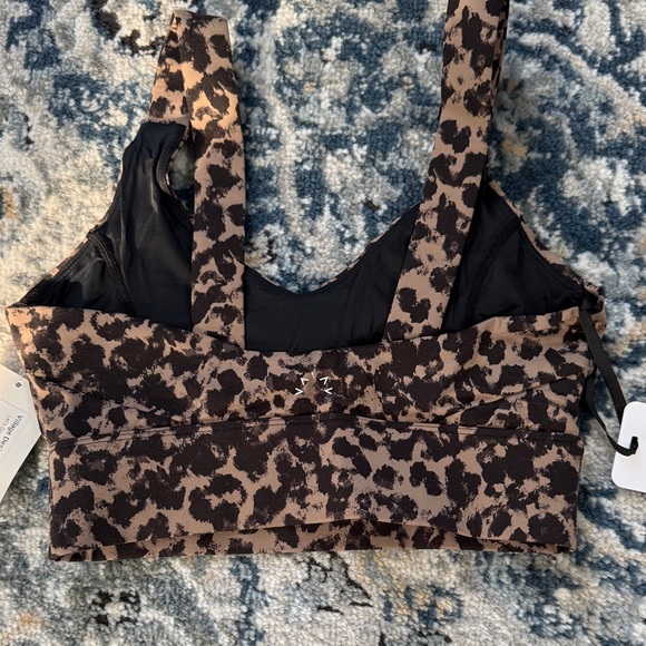 Varley Leopard Print Crop Top in Brown - Picture 4 of 4